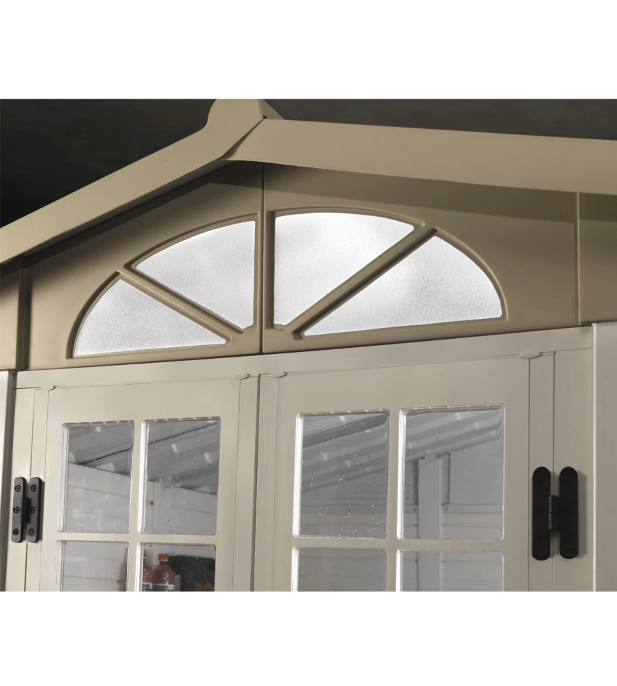 CASETTA DA GIARDINO IN PVC GAROFALO "TUSCANY EVO 280" L.309 X P.261 X H.225 CM